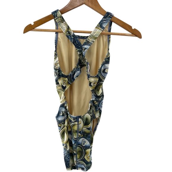 Speedo Soda Can Pop Collage Art to Wear Flyback One Piece
Swimsuit Size 34 / 10 - Picture 7 of 9